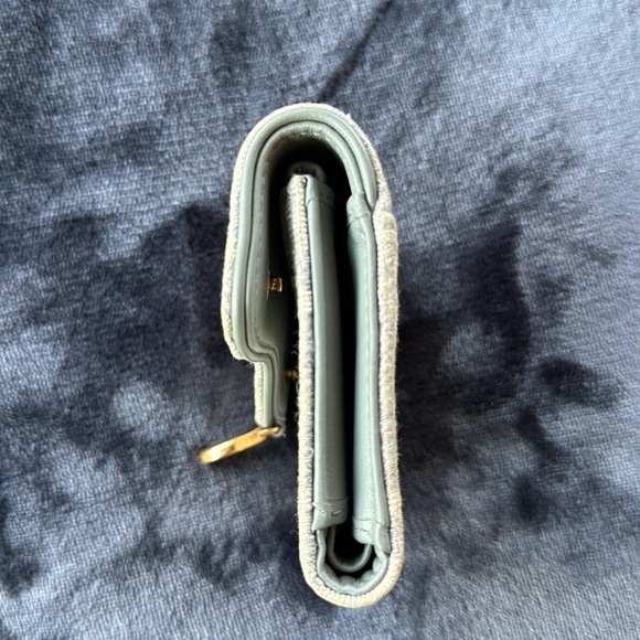 Christian Dior Gris Oblique Lotus Saddle Wallet - Picture 5 of 14